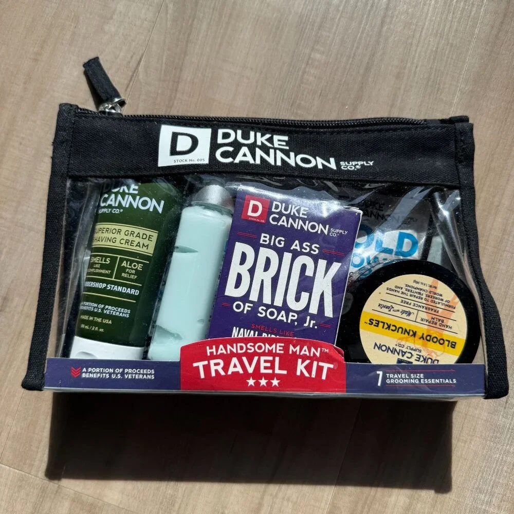Duke Cannon Handsome Man Travel Kit‎ With 7 Grooming Essentials